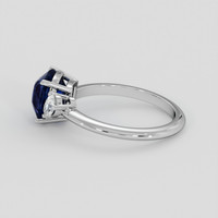 2.25 Ct. Blue Sapphire Ring, 14K White Gold 4