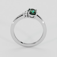 1.19 Ct. Green Sapphire Ring, 14K White Gold 3
