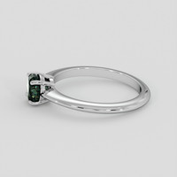 1.19 Ct. Green Sapphire Ring, 14K White Gold 4