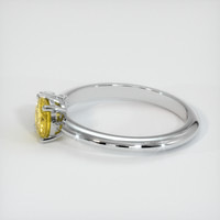 0.70 Ct. Yellow Sapphire Ring, 14K White Gold 4