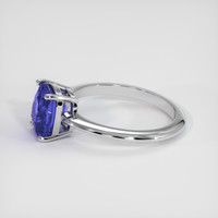 3.00 Ct. Color Change Sapphire Ring, 18K White Gold 4