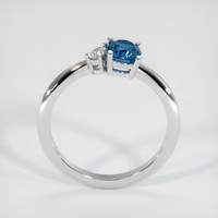 0.94 Ct. Sapphire Ring, 18K White Gold 3