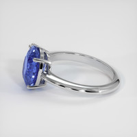 4.05 Ct. Sapphire Ring, 18K White Gold 4