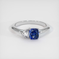 1.02 Ct. Sapphire Ring, 18K White Gold 1