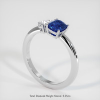 1.02 Ct. Sapphire Ring, 18K White Gold 2