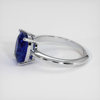 3.02 Ct. Blue Sapphire Ring, 18K White Gold 4