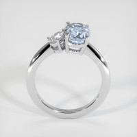 2.25 Ct. Bi Color Sapphire Ring, 18K White Gold 3