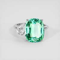 6.14 Ct. Emerald Ring, 18K White Gold 1