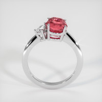 3.07 Ct. Padparadscha Sapphire Ring, 18K White Gold 3