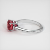 3.07 Ct. Padparadscha Sapphire Ring, 18K White Gold 4