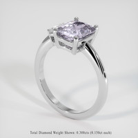 2.34 Ct. Sapphire Ring, 18K White Gold 2