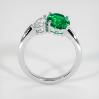 3.00 Ct. Emerald Ring, 18K White Gold 3