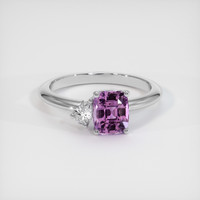 1.60 Ct. Sapphire Ring, 18K White Gold 1