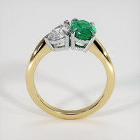 1.21 Ct. Emerald Ring, 18K White & Yellow 3