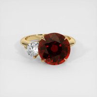8.50 Ct. Orangish Red Spessartite Garnet Ring, 10K Yellow Gold 1