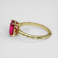 3.05 Ct. Pinkish Red Ruby Ring, 10K Yellow Gold 4