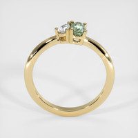 0.46 Ct. Green Sapphire Ring, 10K Yellow Gold 3