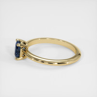 0.72 Ct. Sapphire Ring, 14K Yellow Gold 4