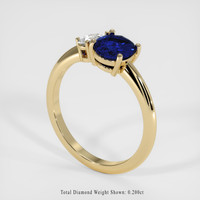 1.36 Ct. Sapphire Ring, 14K Yellow Gold 2