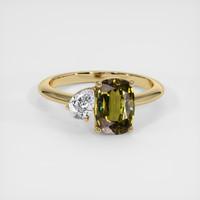 2.18 Ct. Gemstone Ring, 14K Yellow Gold 1