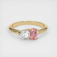 0.57 Ct. Sapphire Ring, 14K Yellow Gold 1