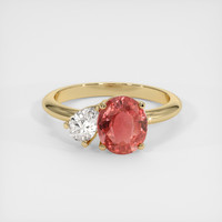 2.06 Ct. Sapphire Ring, 14K Yellow Gold 1