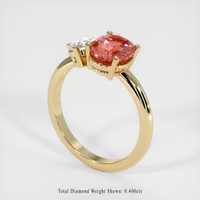2.06 Ct. Sapphire Ring, 14K Yellow Gold 2