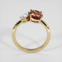 2.35 Ct. Brown Sapphire Ring, 14K Yellow Gold 3