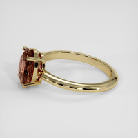 2.35 Ct. Brown Sapphire Ring, 14K Yellow Gold 4