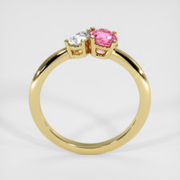 0.89 Ct. Padparadscha Sapphire Ring, 14K Yellow Gold 3