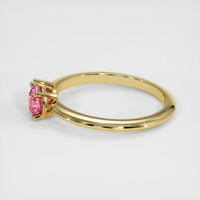0.89 Ct. Padparadscha Sapphire Ring, 14K Yellow Gold 4