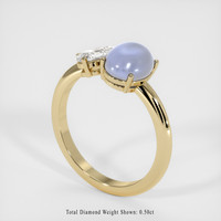 3.27 Ct. Bluish Purple Sapphire Ring, 14K Yellow Gold 2