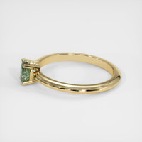 0.46 Ct. Green Sapphire Ring, 14K Yellow Gold 4