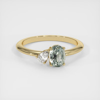 1.25 Ct. Sapphire Ring, 14K Yellow Gold 1