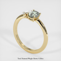 1.25 Ct. Sapphire Ring, 14K Yellow Gold 2