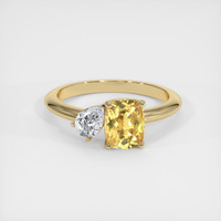 1.65 Ct. Yellow Sapphire Ring, 14K Yellow Gold 1
