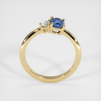 0.72 Ct. Sapphire Ring, 18K Yellow Gold 3