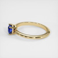 0.72 Ct. Blue Sapphire Ring, 18K Yellow Gold 4