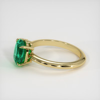 1.80 Ct. Emerald Ring, 18K Yellow Gold 4