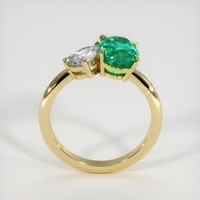 1.53 Ct. Emerald Ring, 18K Yellow Gold 3