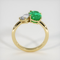 1.53 Ct. Emerald Ring, 18K Yellow Gold 3
