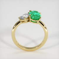 1.66 Ct. Emerald Ring, 18K Yellow Gold 3