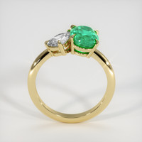 1.74 Ct. Emerald Ring, 18K Yellow Gold 3