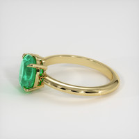 1.74 Ct. Emerald Ring, 18K Yellow Gold 4