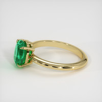 1.62 Ct. Emerald Ring, 18K Yellow Gold 4