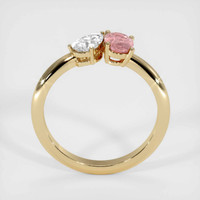 0.57 Ct. Padparadscha Sapphire Ring, 18K Yellow Gold 3