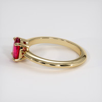 1.24 Ct. Ruby Ring, 18K Yellow Gold 4