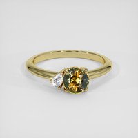 1.27 Ct. Bi Color Sapphire Ring, 18K Yellow Gold 1