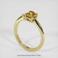 1.27 Ct. Bi Color Sapphire Ring, 18K Yellow Gold 2