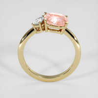 2.01 Ct. Padparadscha Sapphire Ring, 18K Yellow Gold 3